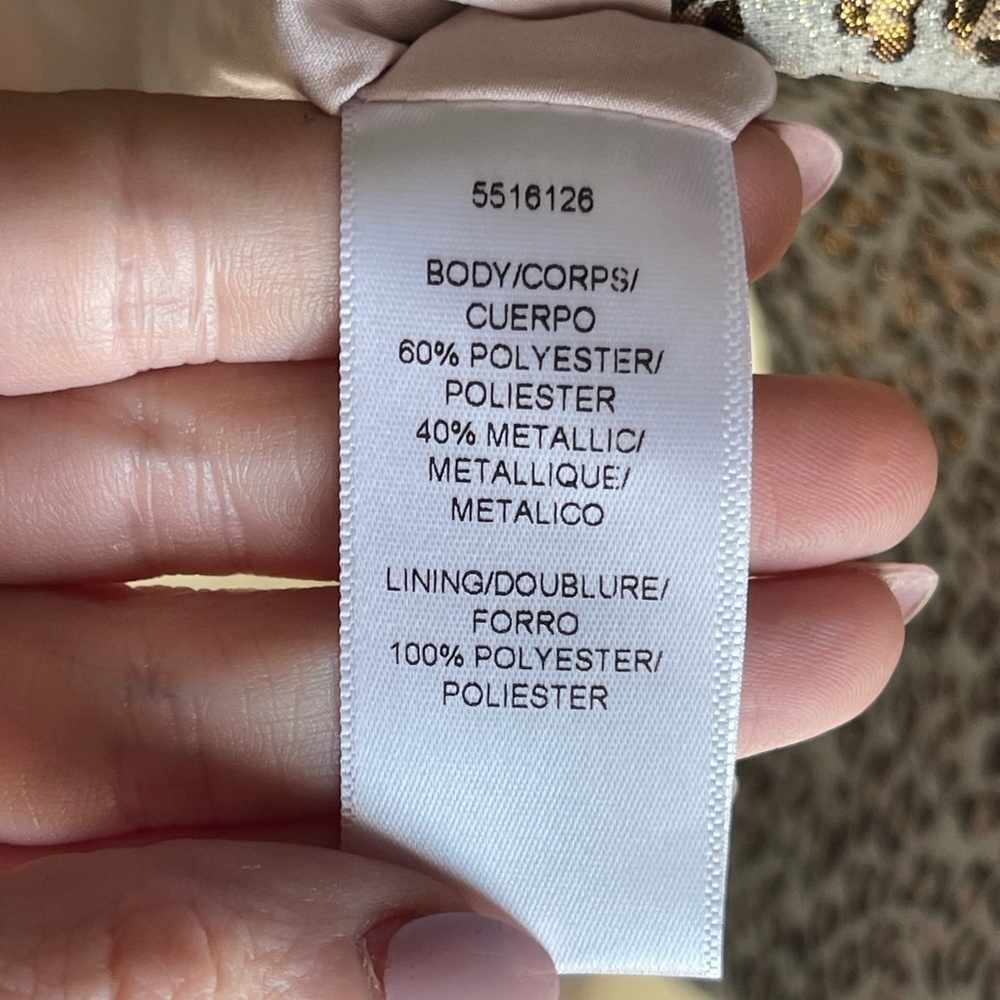 NWT Kay Unger New York LUCIA STRAPLESS Animal Print Jacquard Cocktail DRESS - Picture 10 of 13
